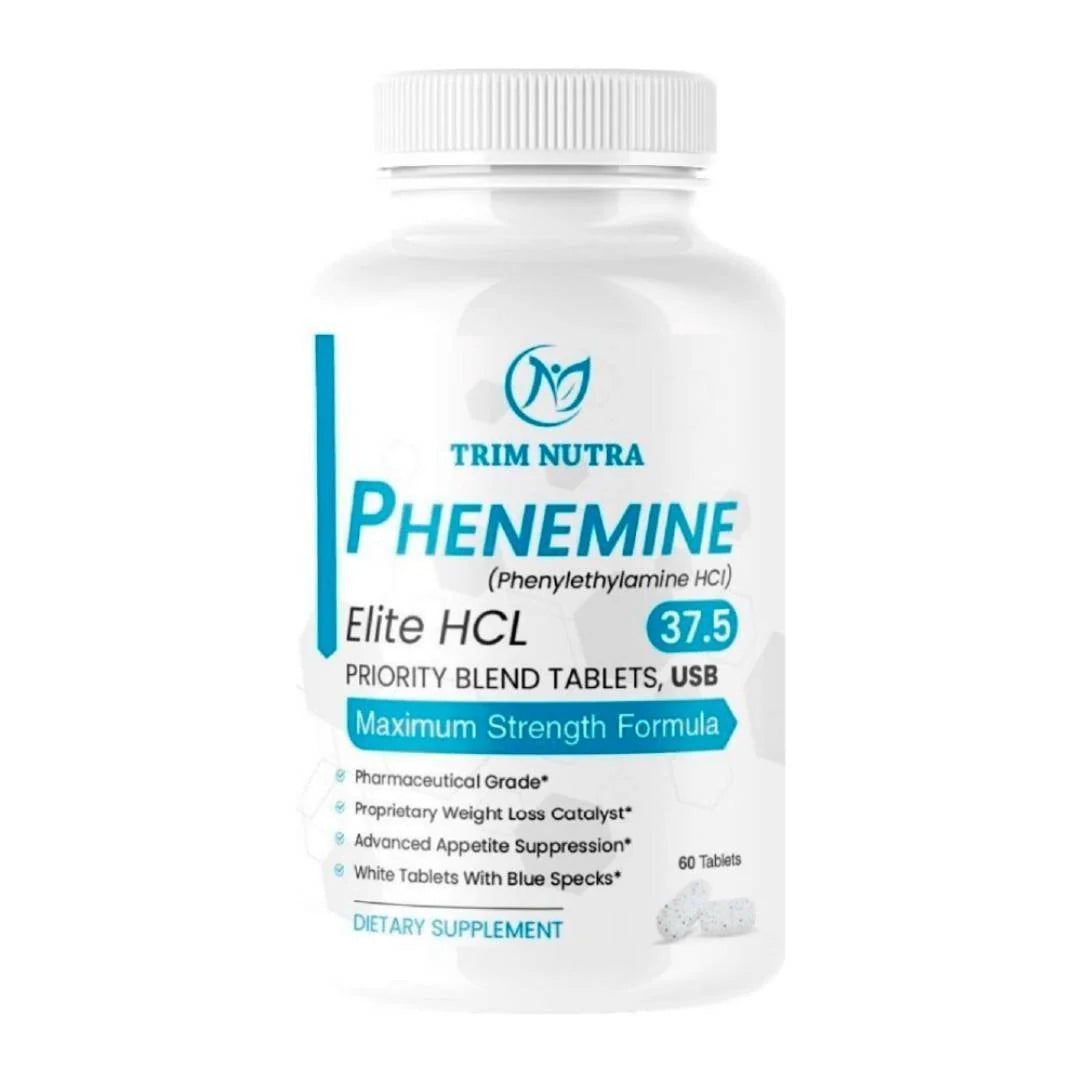 Phenemine Elite 37.5 White/Blue Speckled Tablets