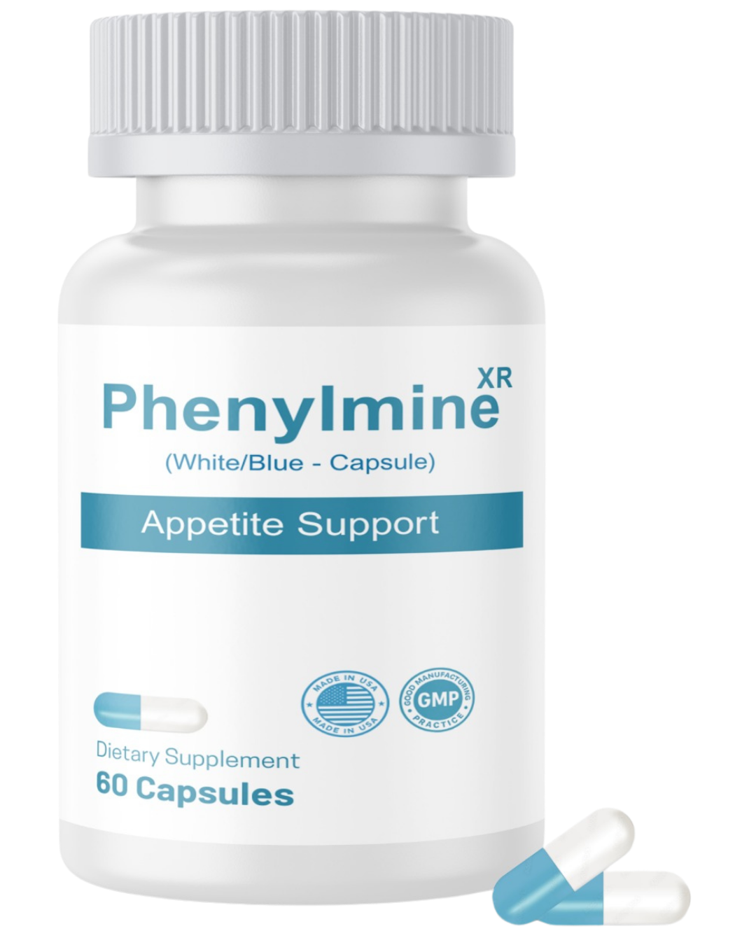 Phenylmine Weight Loss Management - Appetite Support & Metabolism Formula - 60 Capsules