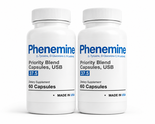 (2 Pack) Phenemine  White/Blue Capsules