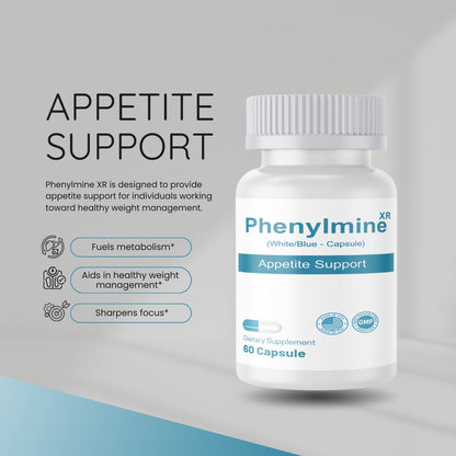 Phenylmine Weight Loss Management - Appetite Support & Metabolism Formula - 60 Capsules